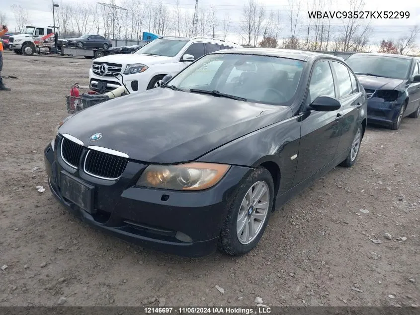 2007 BMW 3 Series 328Xi VIN: WBAVC93527KX52299 Lot: 12146697