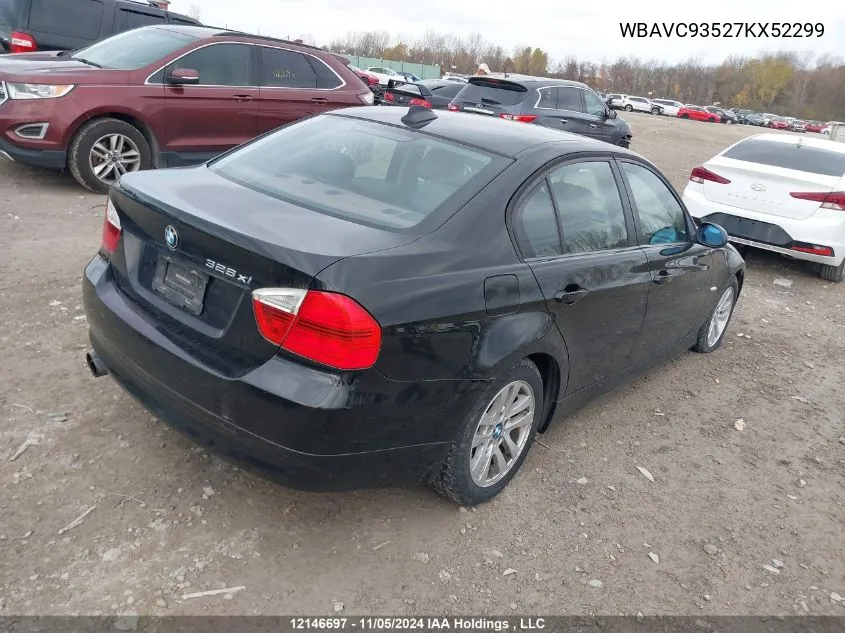 2007 BMW 3 Series 328Xi VIN: WBAVC93527KX52299 Lot: 12146697