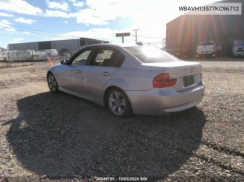 2007 BMW 323 I VIN: WBAVH13577KC96712 Lot: 30046795