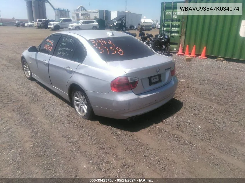 WBAVC93547K034074 2007 BMW 328Xi