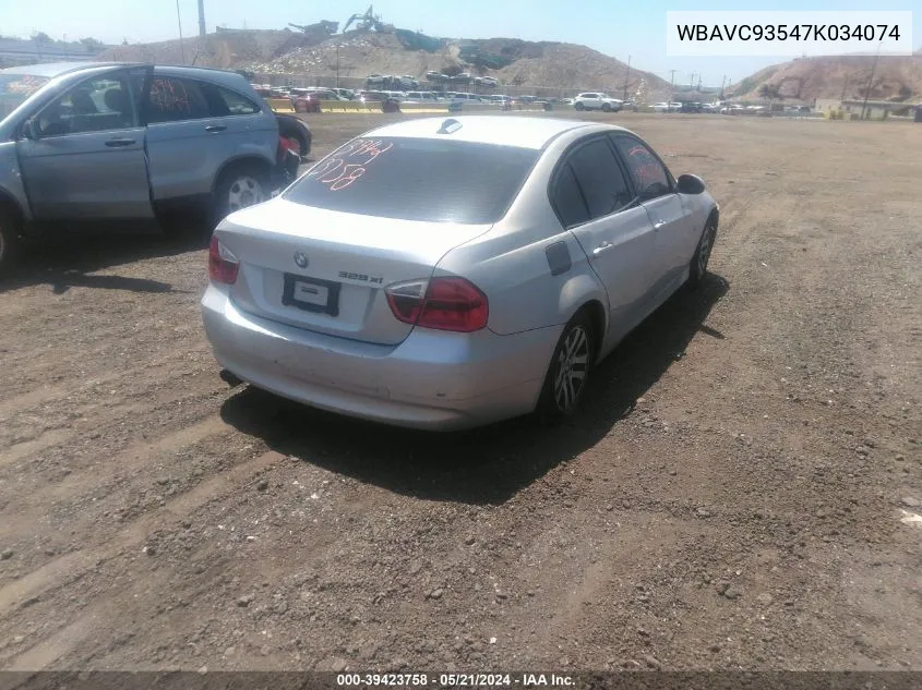 WBAVC93547K034074 2007 BMW 328Xi