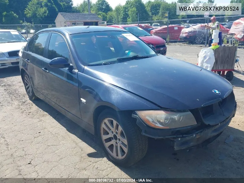 2007 BMW 328Xi VIN: WBAVC735X7KP30524 Lot: 39706732