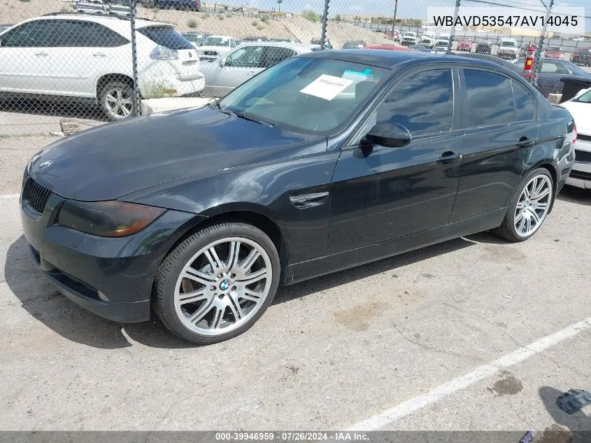 2007 BMW 335Xi VIN: WBAVD53547AV14045 Lot: 39946959