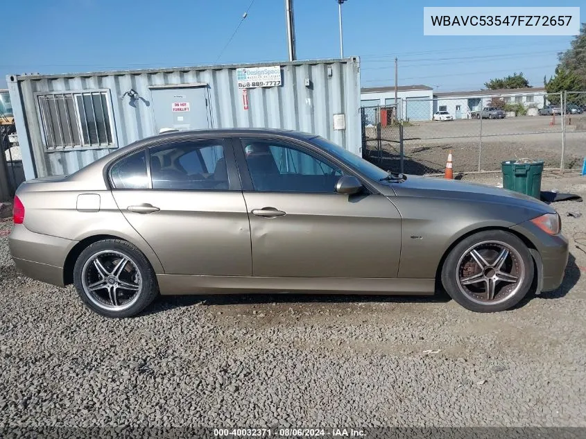 WBAVC53547FZ72657 2007 BMW 328I