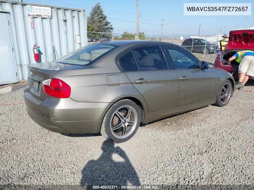 WBAVC53547FZ72657 2007 BMW 328I