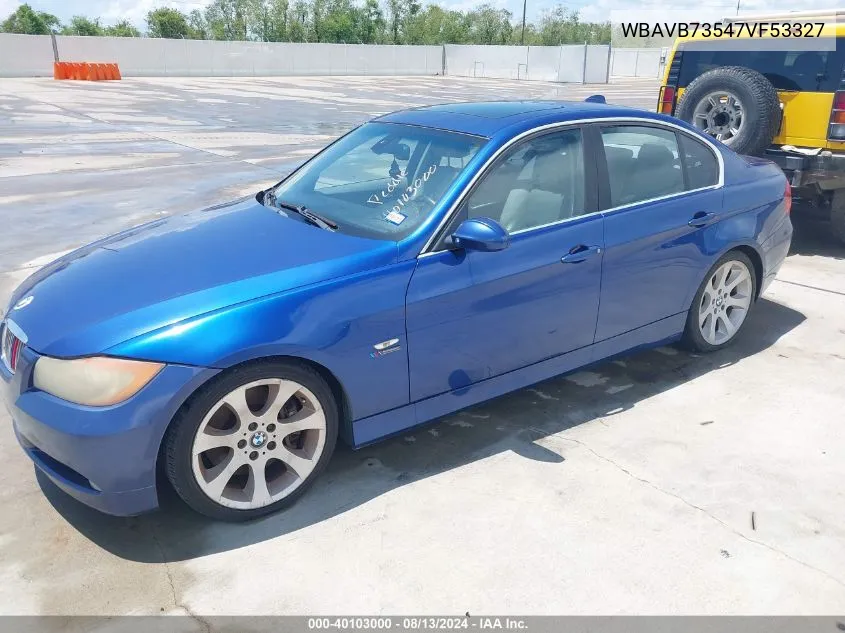 WBAVB73547VF53327 2007 BMW 335I