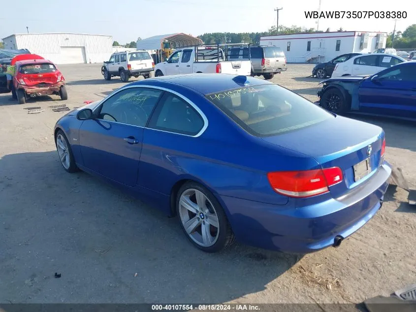 WBAWB73507P038380 2007 BMW 335I