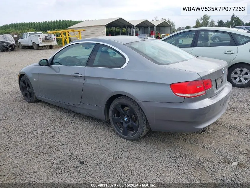 2007 BMW 328Xi VIN: WBAWV535X7P077263 Lot: 40115870