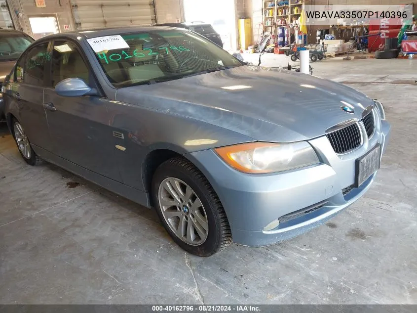 2007 BMW 328I I VIN: WBAVA33507P140396 Lot: 40162796