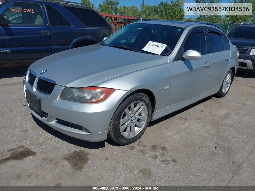 2007 BMW 328Xi VIN: WBAVC93557K034536 Lot: 40209079