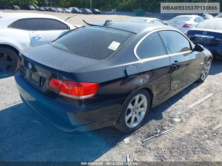 2007 BMW 3 Series I VIN: WBAWB33537P130866 Lot: 40241098