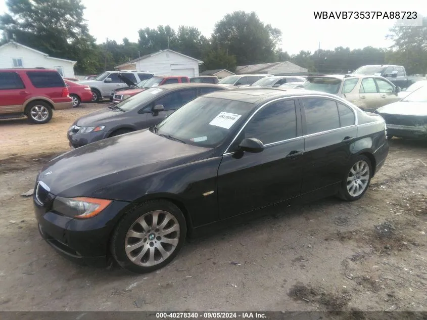 2007 BMW 335I I VIN: WBAVB73537PA88723 Lot: 40278340