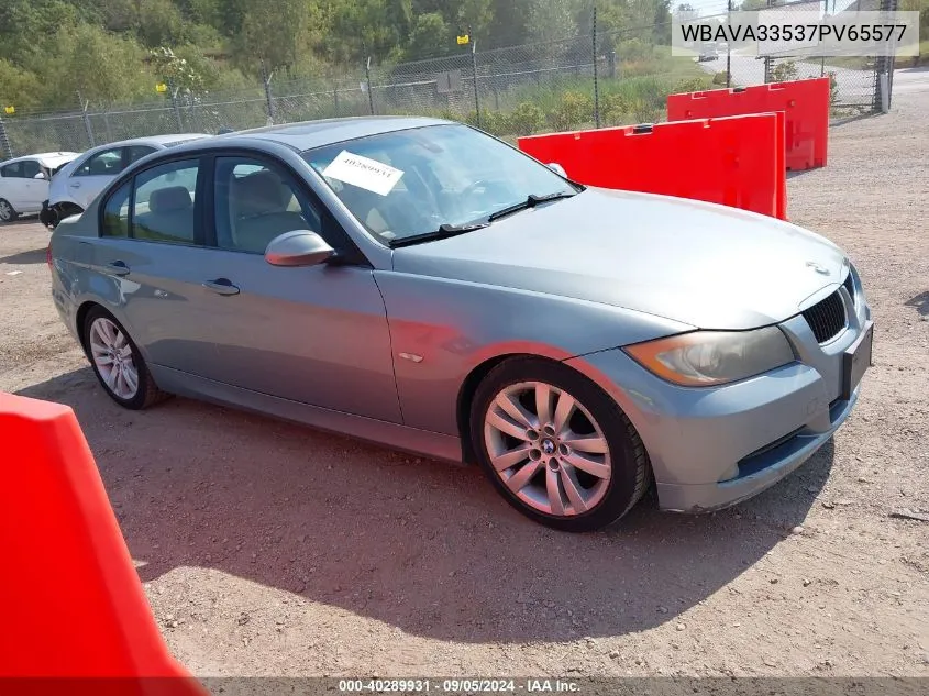 2007 BMW 328I VIN: WBAVA33537PV65577 Lot: 40289931