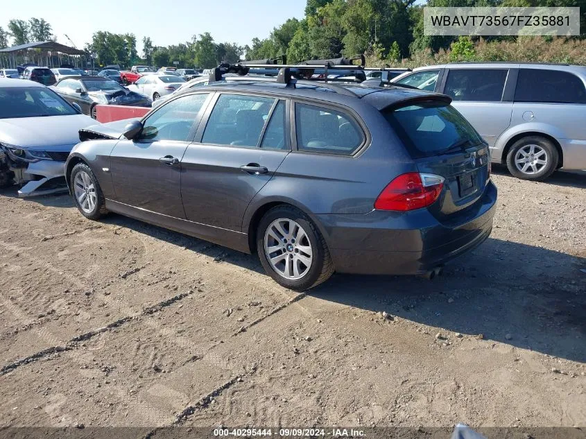 2007 BMW 328Xi VIN: WBAVT73567FZ35881 Lot: 40295444