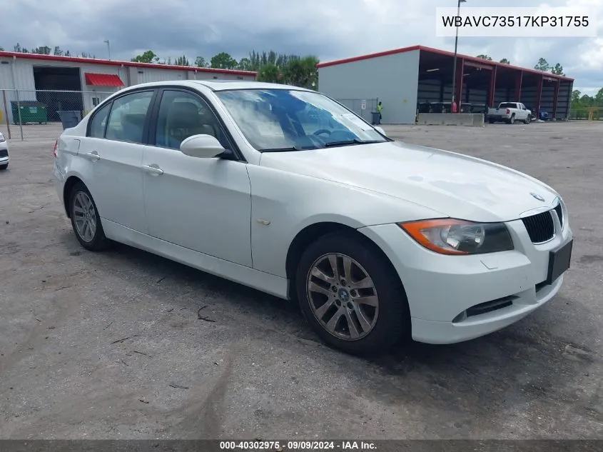 WBAVC73517KP31755 2007 BMW 328Xi