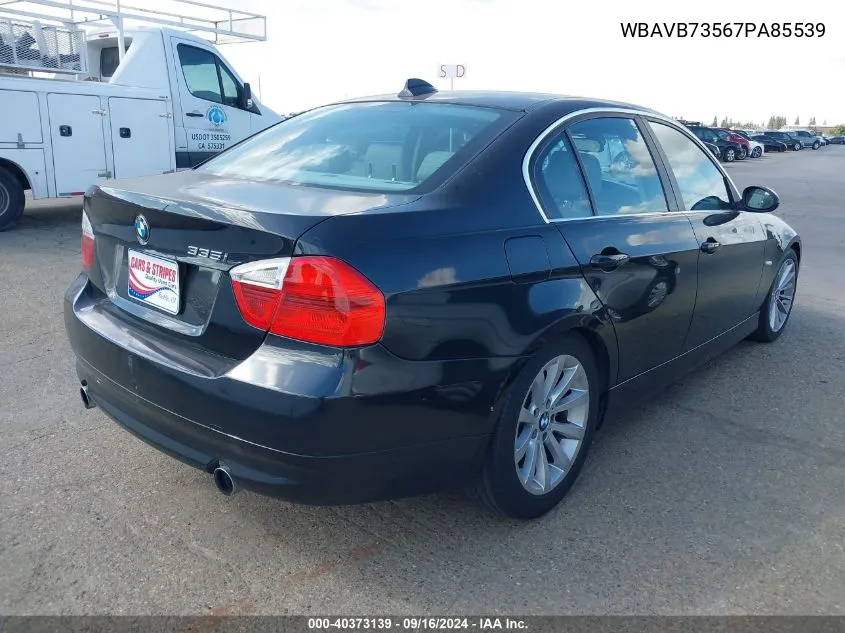 WBAVB73567PA85539 2007 BMW 335I