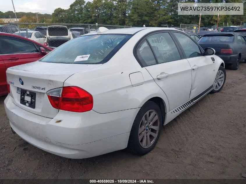 2007 BMW 328Xi VIN: WBAVC73597KP36492 Lot: 40559025