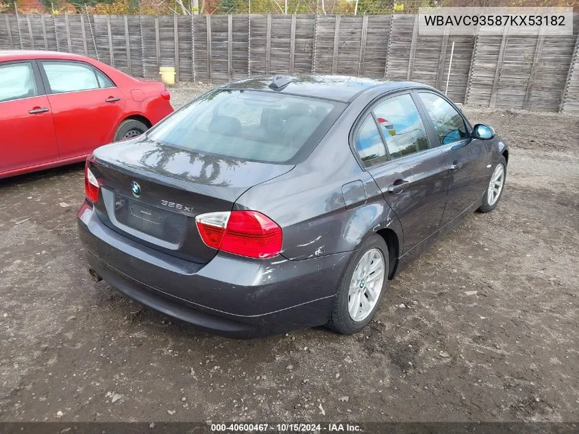 WBAVC93587KX53182 2007 BMW 328Xi