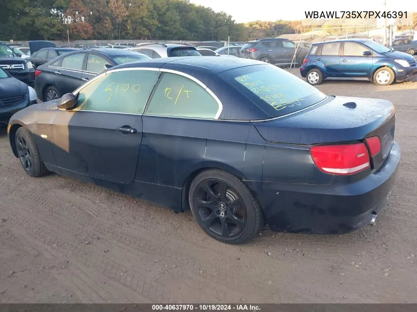 WBAWL735X7PX46391 2007 BMW 335I