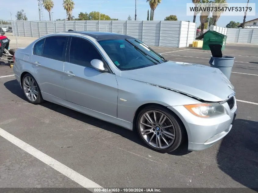 WBAVB73547VF53179 2007 BMW 335I