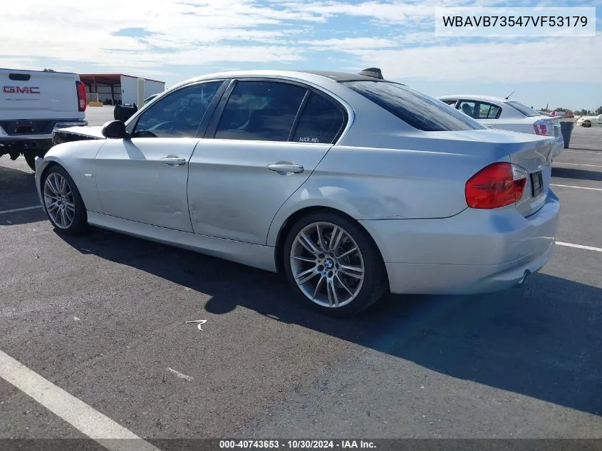 WBAVB73547VF53179 2007 BMW 335I