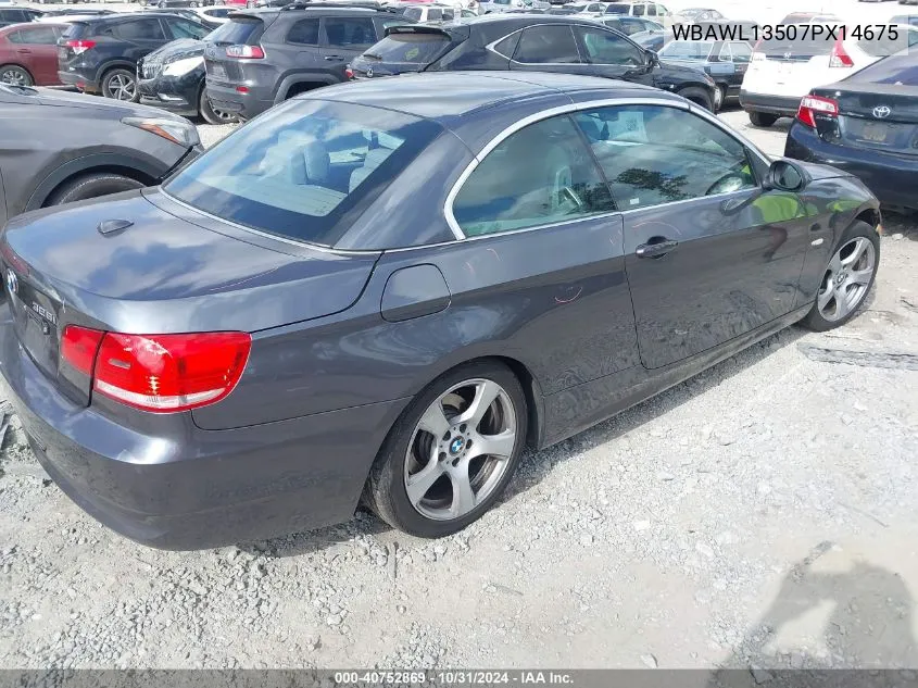 2007 BMW 328I VIN: WBAWL13507PX14675 Lot: 40752869