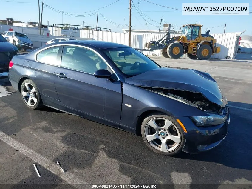 2007 BMW 328I VIN: WBAWV13527PG07009 Lot: 40821405