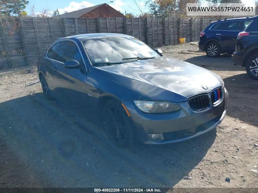 2007 BMW 328Xi VIN: WBAWV53557PW24651 Lot: 40822208