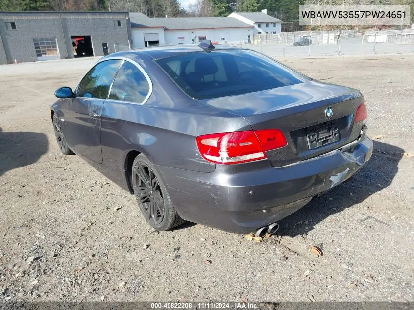 2007 BMW 328Xi VIN: WBAWV53557PW24651 Lot: 40822208