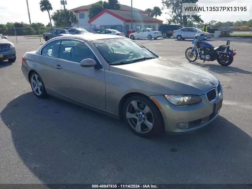 2007 BMW 328I VIN: WBAWL13537PX13195 Lot: 40847835