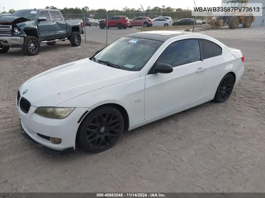 2007 BMW 328I VIN: WBAWB33587PV73613 Lot: 40883545