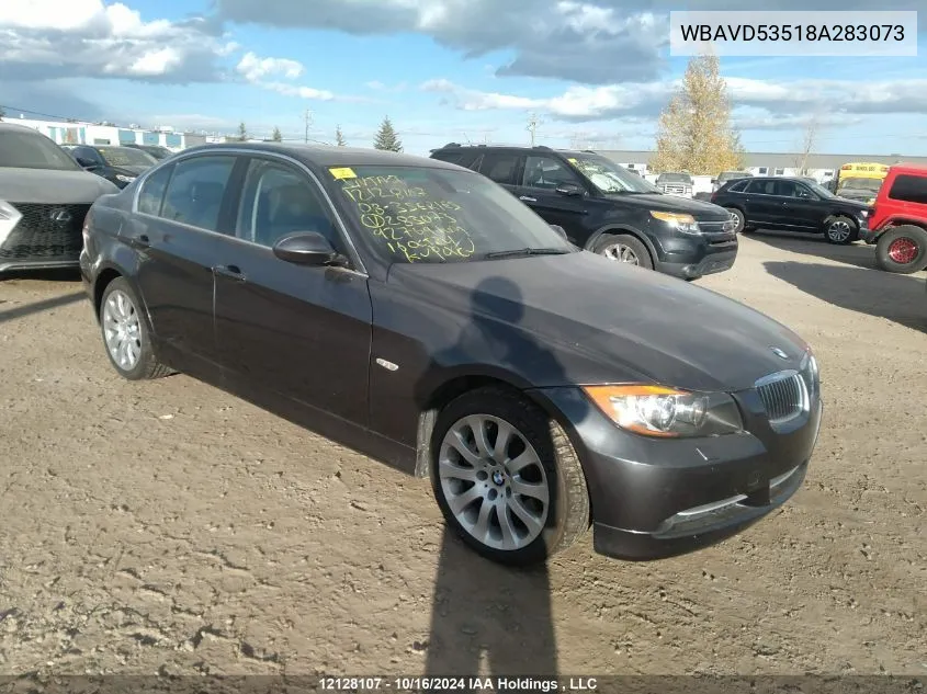 2008 BMW 3 Series VIN: WBAVD53518A283073 Lot: 12128107