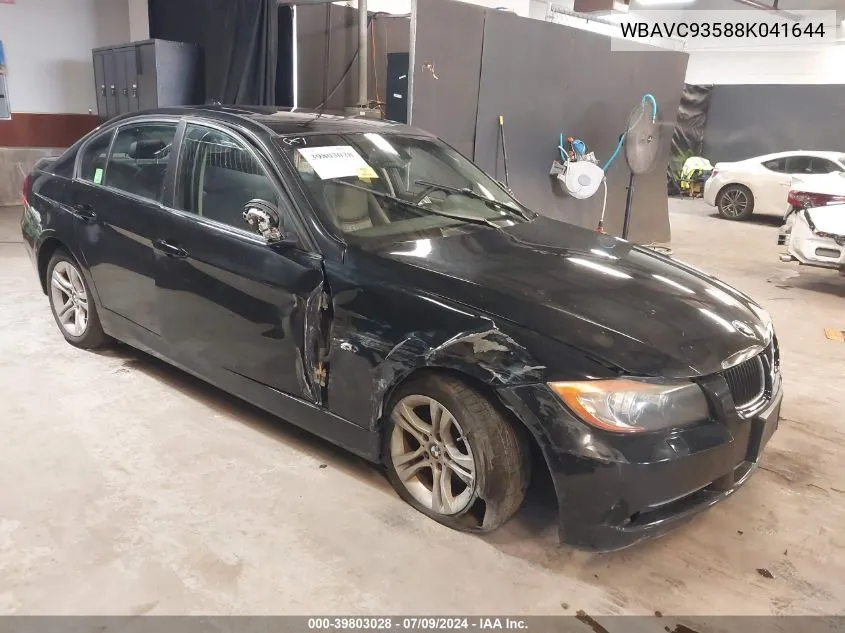 2008 BMW 328Xi VIN: WBAVC93588K041644 Lot: 39803028