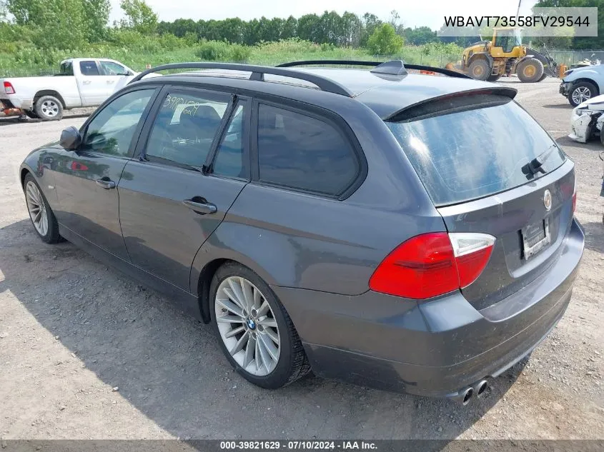 2008 BMW 328Xi VIN: WBAVT73558FV29544 Lot: 39821629