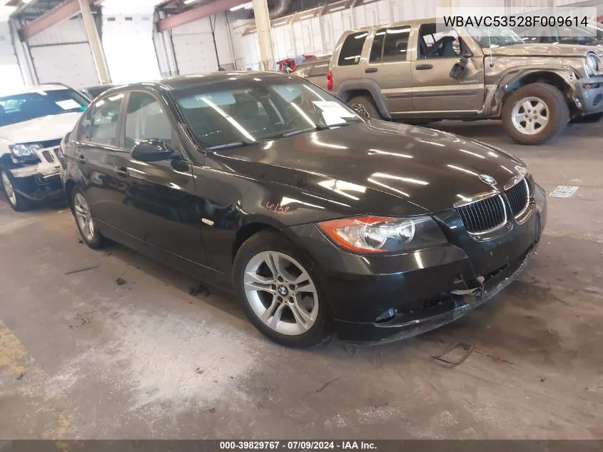 2008 BMW 328I VIN: WBAVC53528F009614 Lot: 39829767