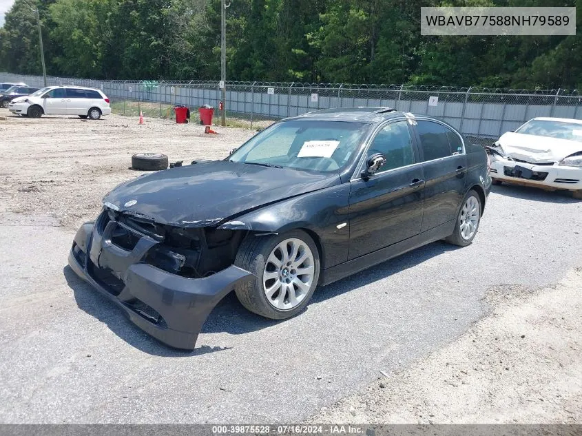 2008 BMW 335I VIN: WBAVB77588NH79589 Lot: 39875528