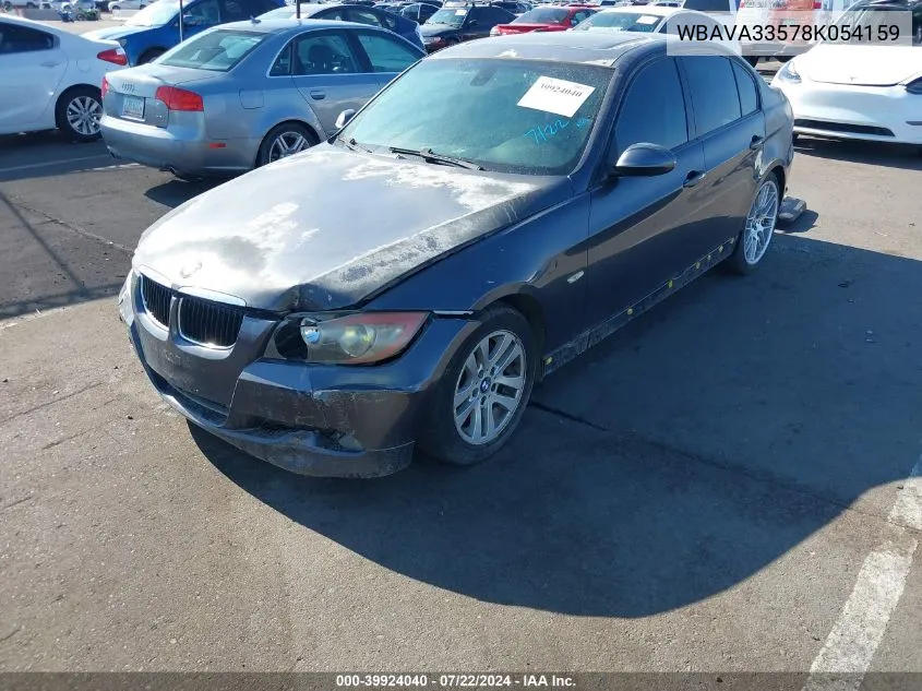 WBAVA33578K054159 2008 BMW 328I