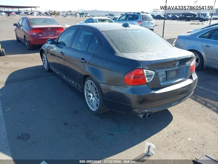 WBAVA33578K054159 2008 BMW 328I