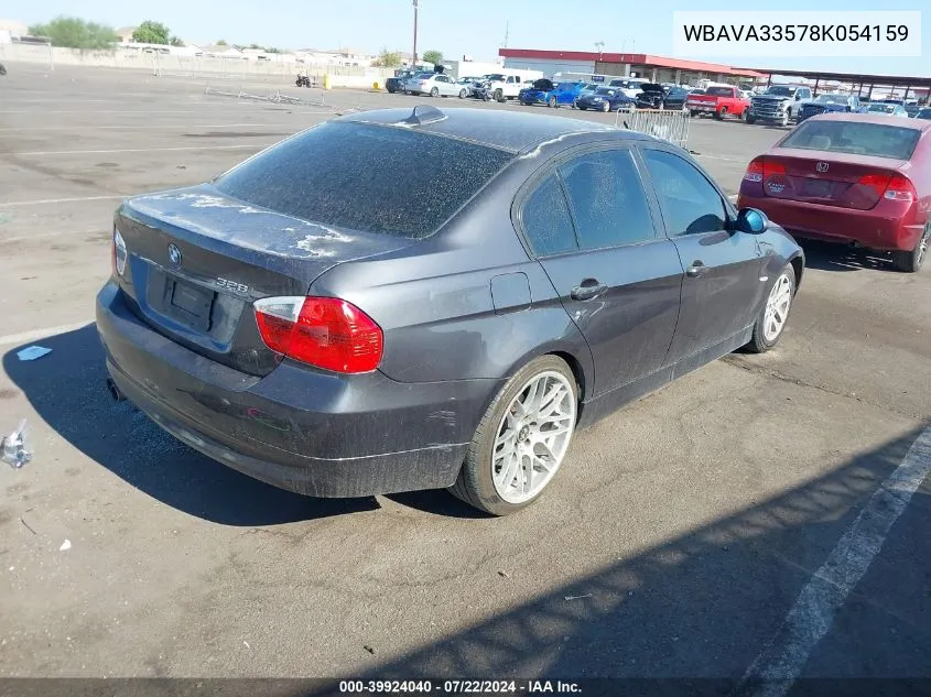 WBAVA33578K054159 2008 BMW 328I