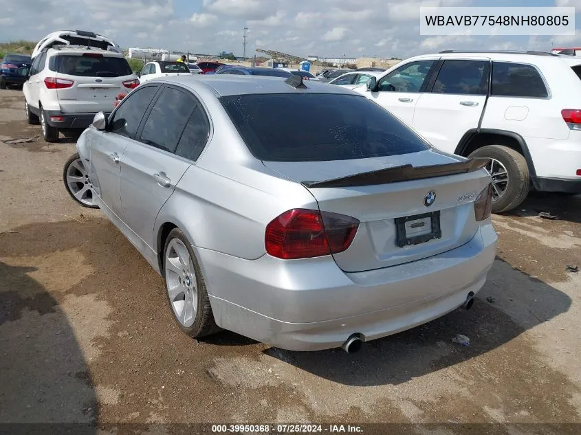 WBAVB77548NH80805 2008 BMW 335I