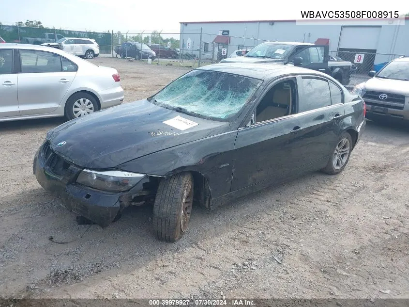 WBAVC53508F008915 2008 BMW 328I