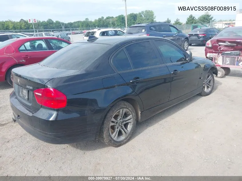 WBAVC53508F008915 2008 BMW 328I