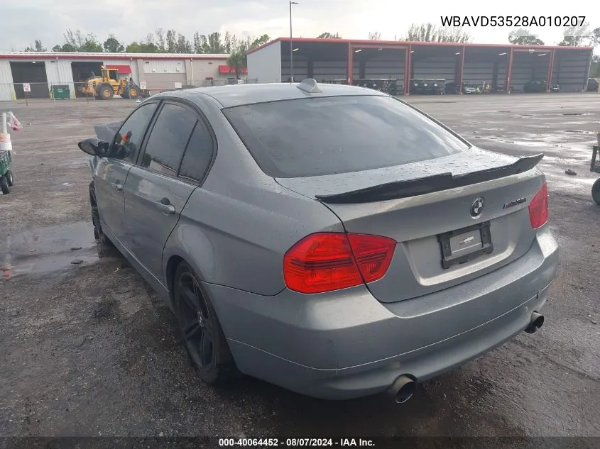 2008 BMW 335Xi VIN: WBAVD53528A010207 Lot: 40064452