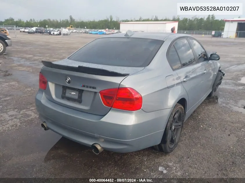 WBAVD53528A010207 2008 BMW 335Xi