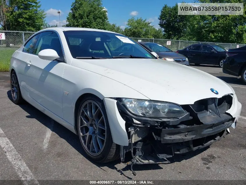 2008 BMW 335I VIN: WBAWB73558P157530 Lot: 40096577