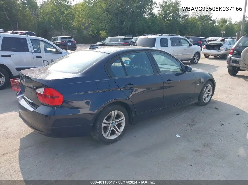 2008 BMW 328Xi VIN: WBAVC93508K037166 Lot: 40110517