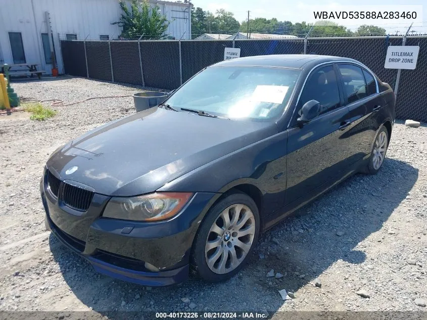 2008 BMW 335Xi VIN: WBAVD53588A283460 Lot: 40173226