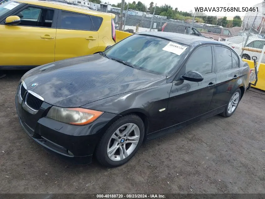 2008 BMW 328I VIN: WBAVA37568NL50461 Lot: 40188720