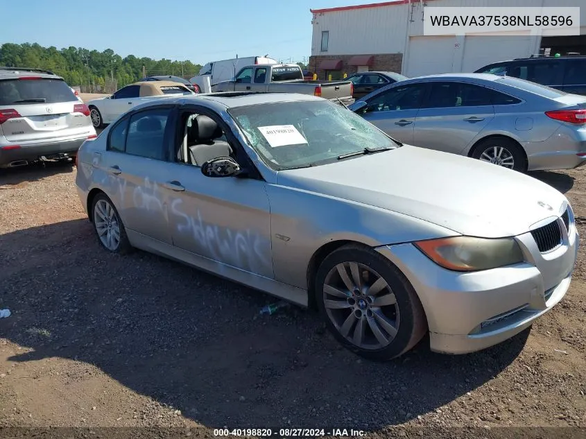 WBAVA37538NL58596 2008 BMW 328I