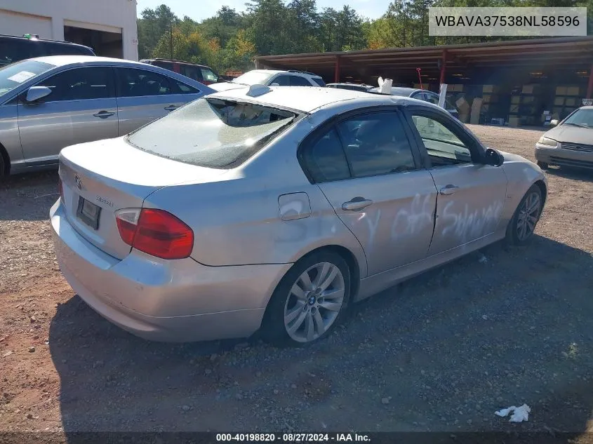 WBAVA37538NL58596 2008 BMW 328I